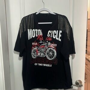 Fashion Nova- Rhinestone Legends Graphic Tee